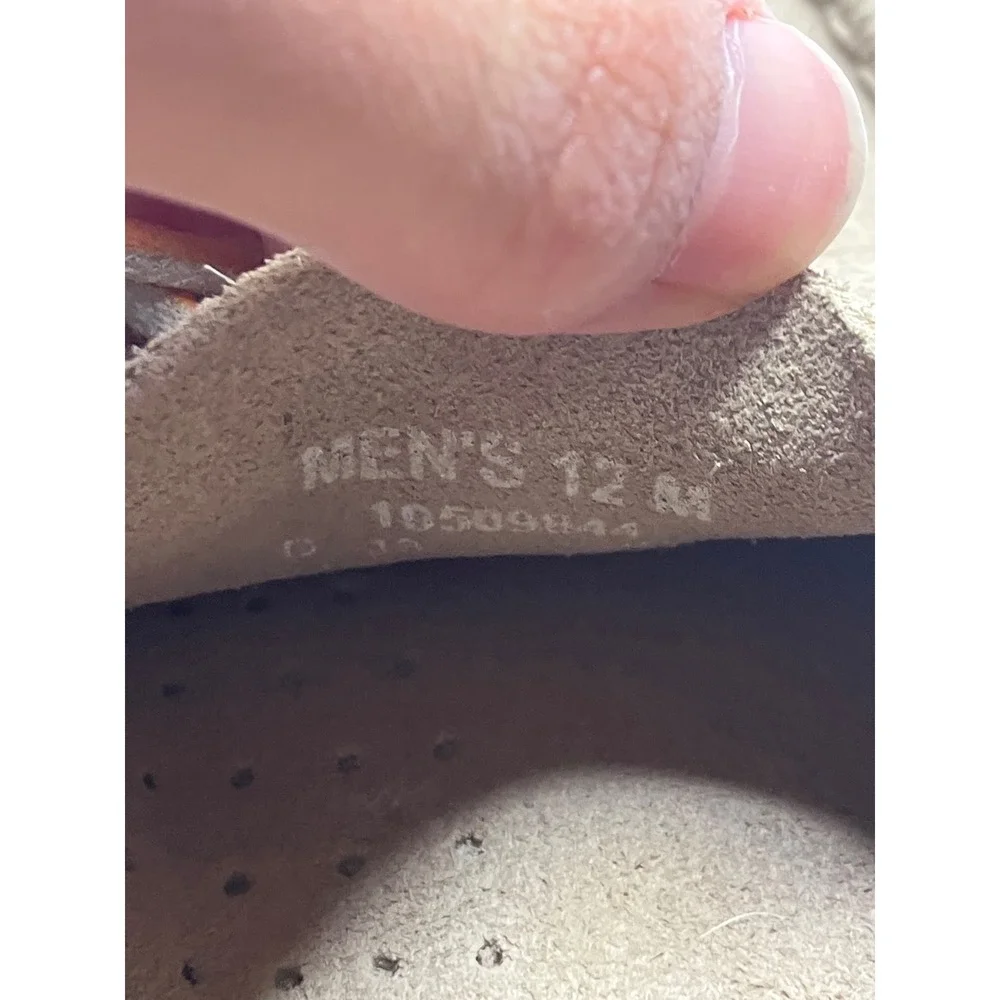 Sperry Boat Shoes Men 12 Tan Good Suede Moccasin Non-Marking Sole 10509844